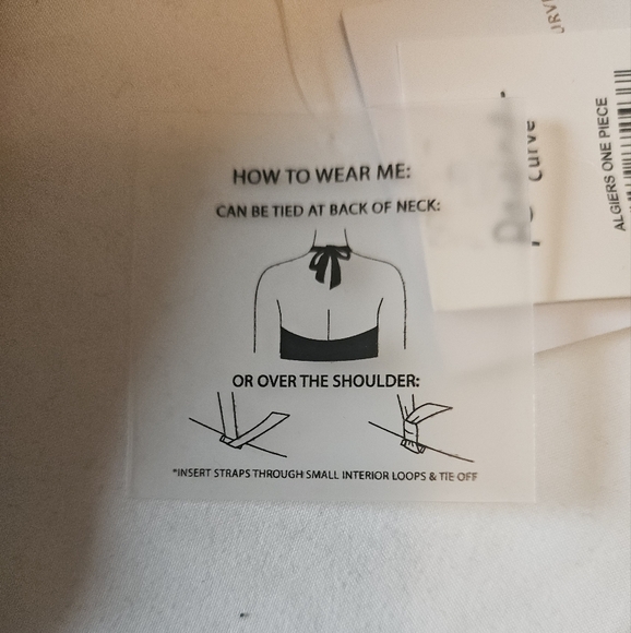 Raisins Curve Black Swimsuit Plus Size 14W One Piece White Zebra Print Side Tie - Picture 12 of 12